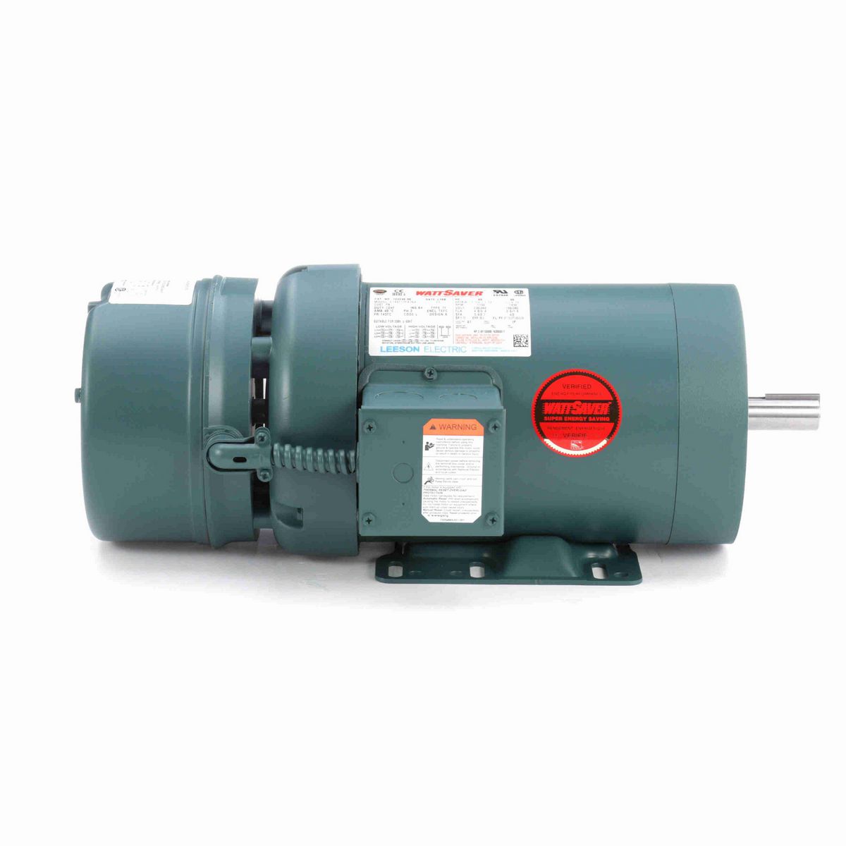 LEESON Brake Motor, 1.50 & 1 HP, 3 Ph, 60 & 50 Hz, 230/460 & 190/380 V, 1800 & 1500 RPM, 145TC Frame, TEFC - 122249.00