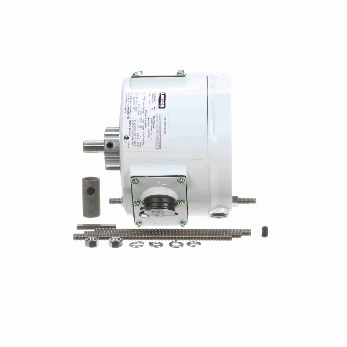 LEESON 10 LB-FT COUPLER BRAKE.56C/143-5TC.NEMA4X/IP55/BISSC.115/230V.1PH.ALUMINUM STEARNS 1056734081PF - 175578.00