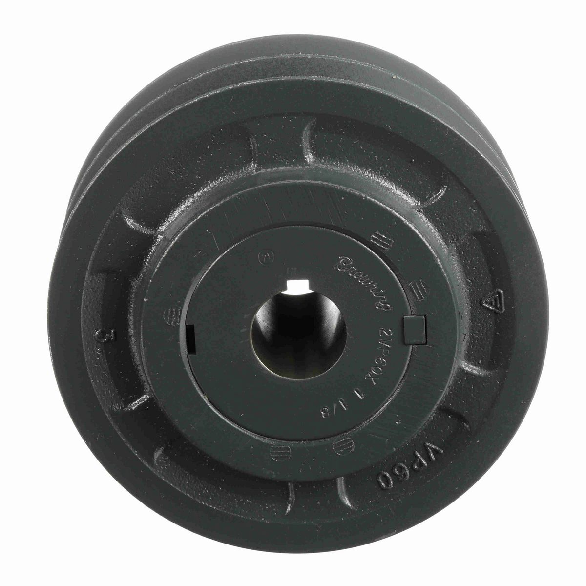 Browning 2 Groove Cast Iron Finish Bore FHP Variable Pitch Sheave - 2VP60X 1 1/8