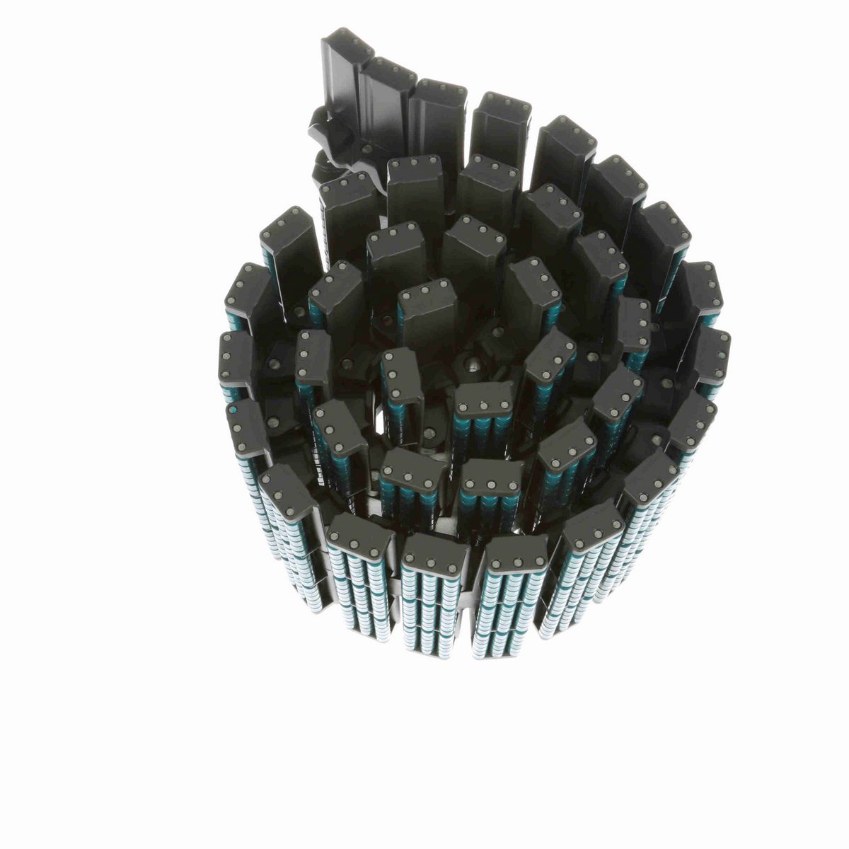 System Plast 882TAB LBP Side-flexing Low Backline Pressure, Material: Gray Low Friction, Width: 7.5in, Pitch: 1.5in - LFG882LBP-TAB-K750