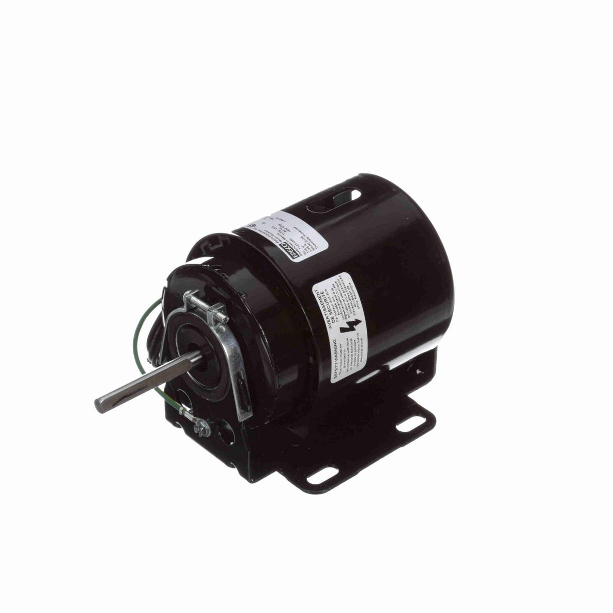FASCO Fan and Blower Motor, 1/25 HP, 1 Ph, 60 Hz, 115 V, 1500 RPM, 1 Speed, 3.3" Diameter, TEFC - D138