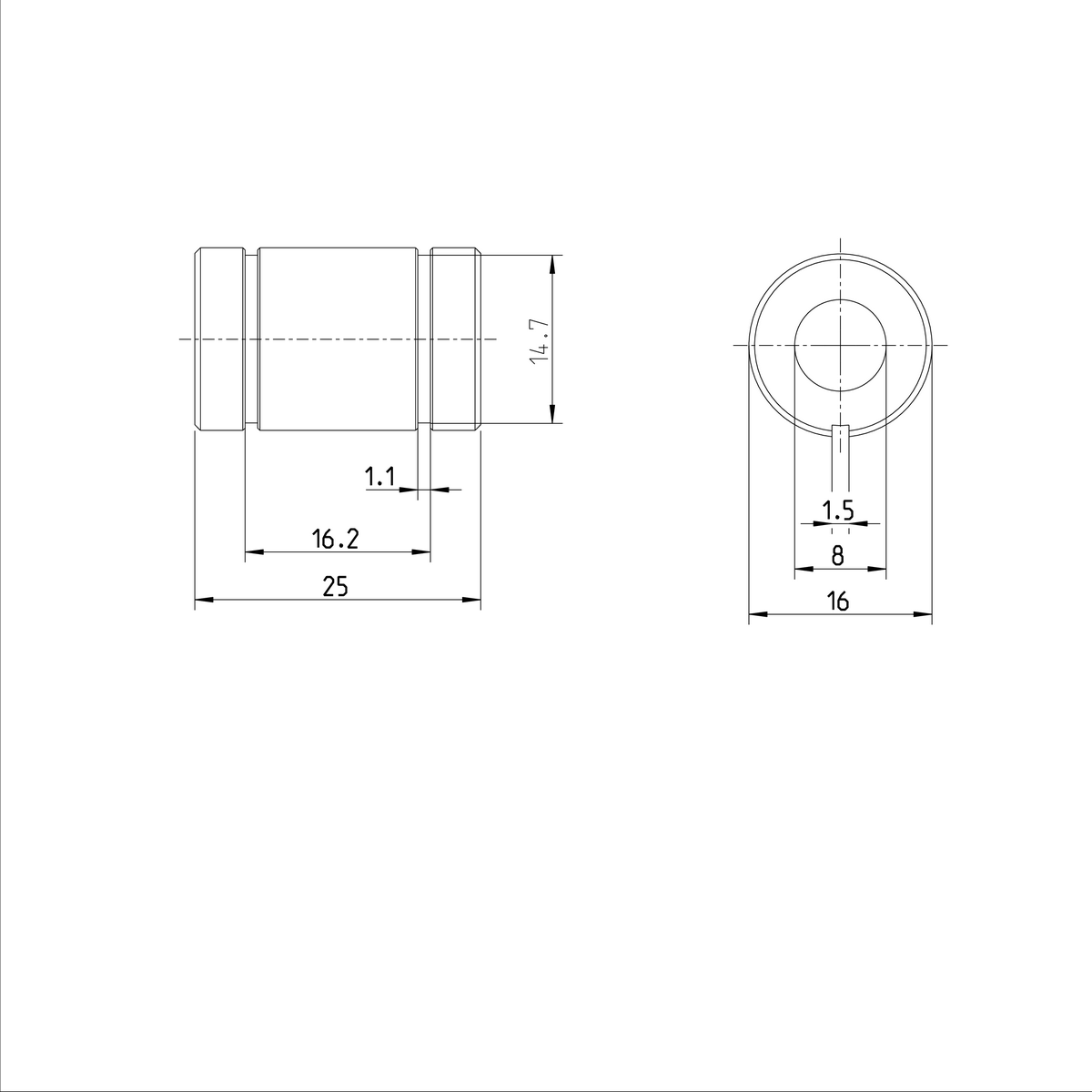 Стандартная линейная втулка Bosch Rexroth KBM-E-8 [R061030800]