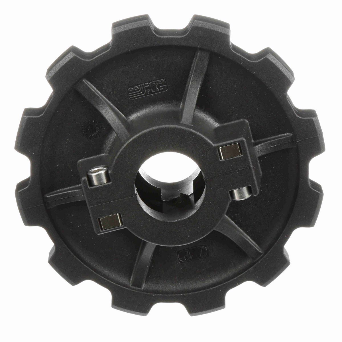 System Plast 880 Series Split Molded Sprocket with 12 Teeth and a 1-1/2in Round Idler Bore - 880-12R1.5-RS
