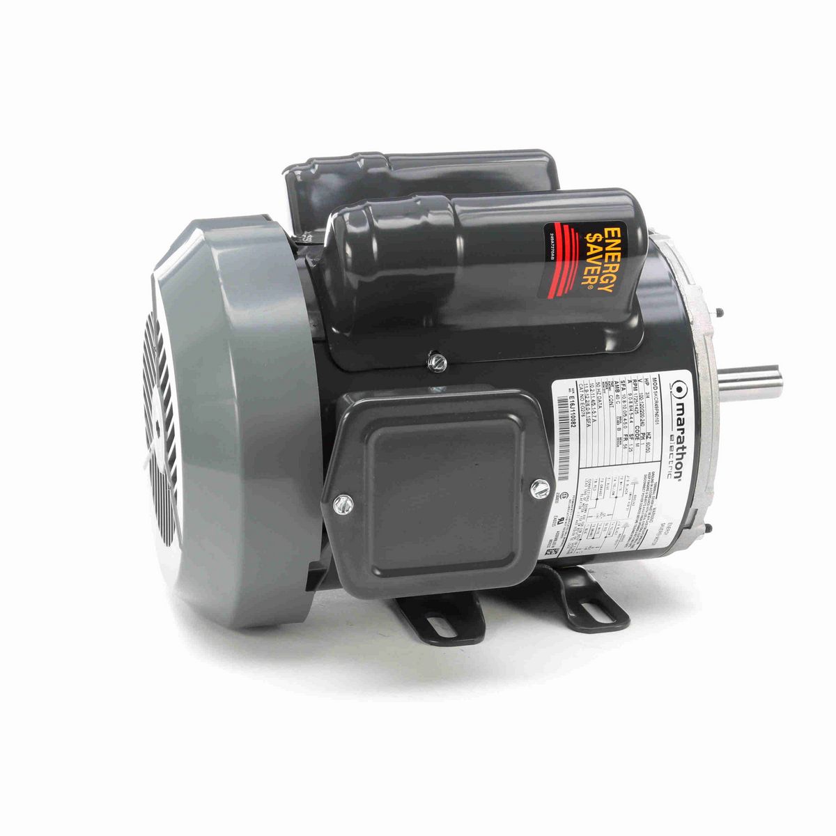 LEESON General Purpose Motor, 0.75 HP, 1 Ph, 60 Hz, 100-120/200-240 V, 1800 RPM, 56 Frame, TEFC - EG276