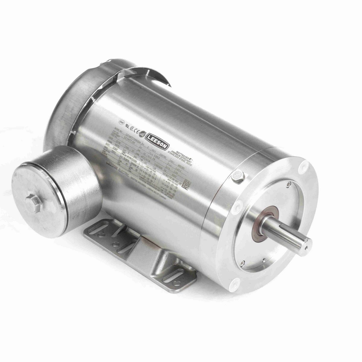 LEESON Premium Duck™ General Purpose Motor, 2 & 2 HP, 3 Ph, 60 & 50 Hz, 230/460 & 190/380 V, 1800 & 1500 RPM, 145TC Frame, TEFC - 121877.00