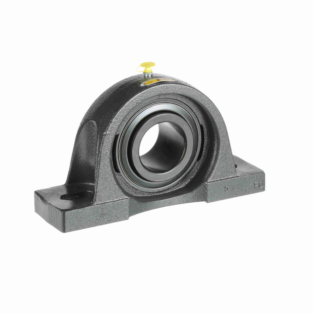 Sealmaster Mounted Cast Iron Two Bolt Pillow Block Ball Bearing - 52100 Bearing Steel, Black Oxided - Setscrew Lock - Air Handling Housing Fit, Noise Tested - MP-39 CXU