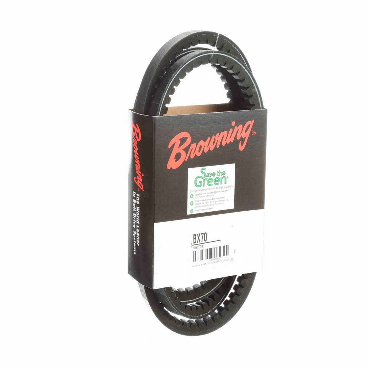 Browning EPDM Notched Belt 98% Efficient - BX70