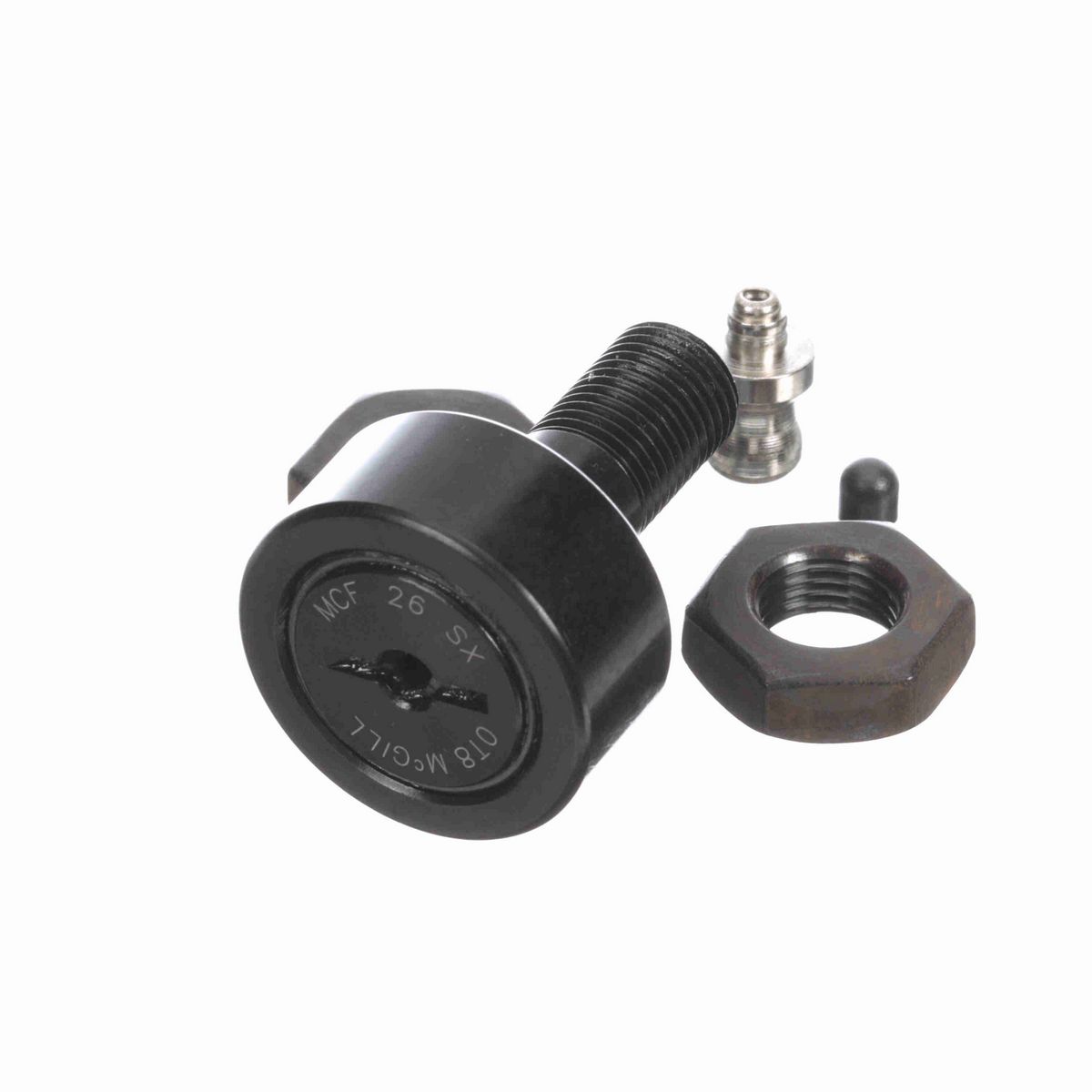 Опорный ролик с цапфой McGill CAMROL MCF 26 SX, цилиндрический, с уплотнением, со шлицем под отвёртку, метрический