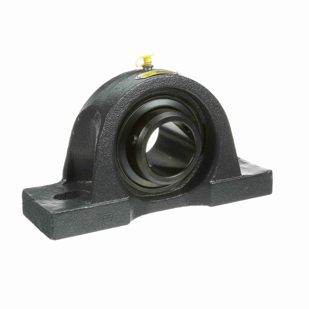 Sealmaster Mounted Cast Iron Two Bolt Pillow Block Ball Bearing - 52100 Bearing Steel, Black Oxided - Double Setscrew Lock - Air Handling Housing Fit, Noise Tested - MPD-35 CXU