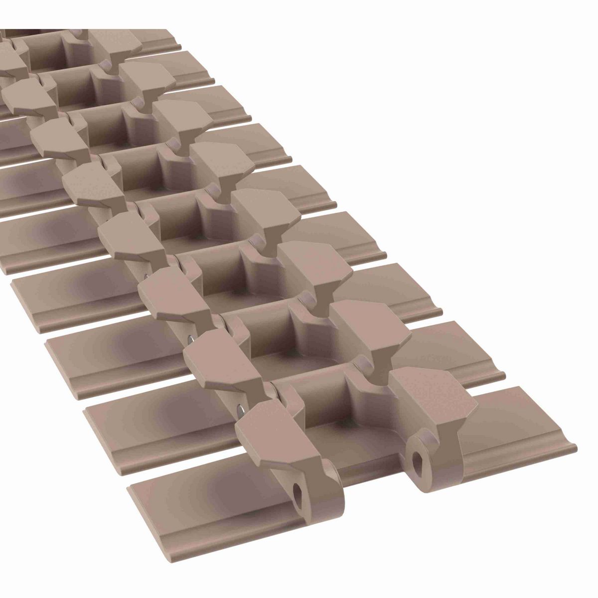 Rexnord 880TAB RubberTop® Side-flexing RubberTop®, Material: Tan Low Friction, Width: 4.5in, Pitch: 1.5in - L0880684291