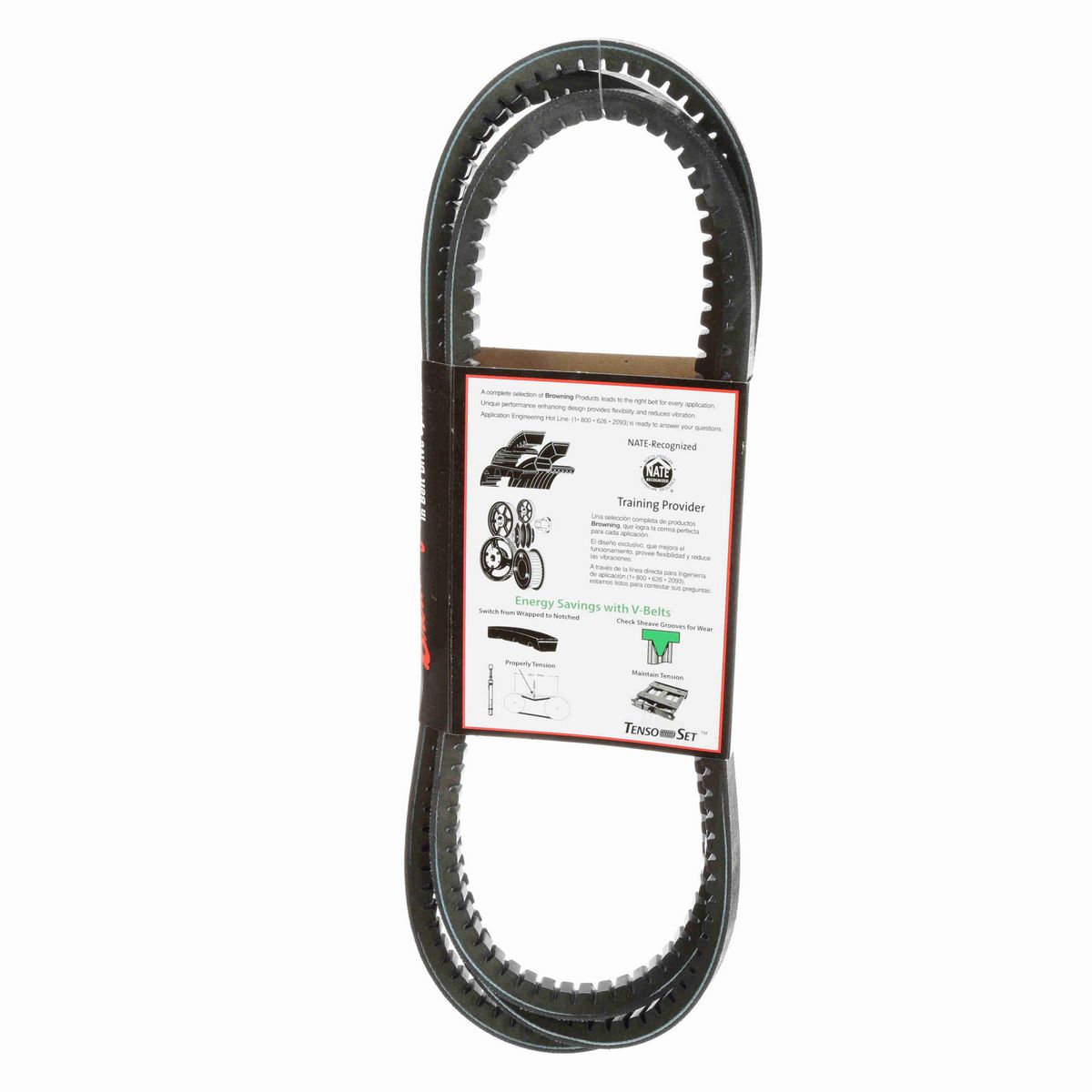 Browning EPDM Notched Belt 98% Efficient - BX108