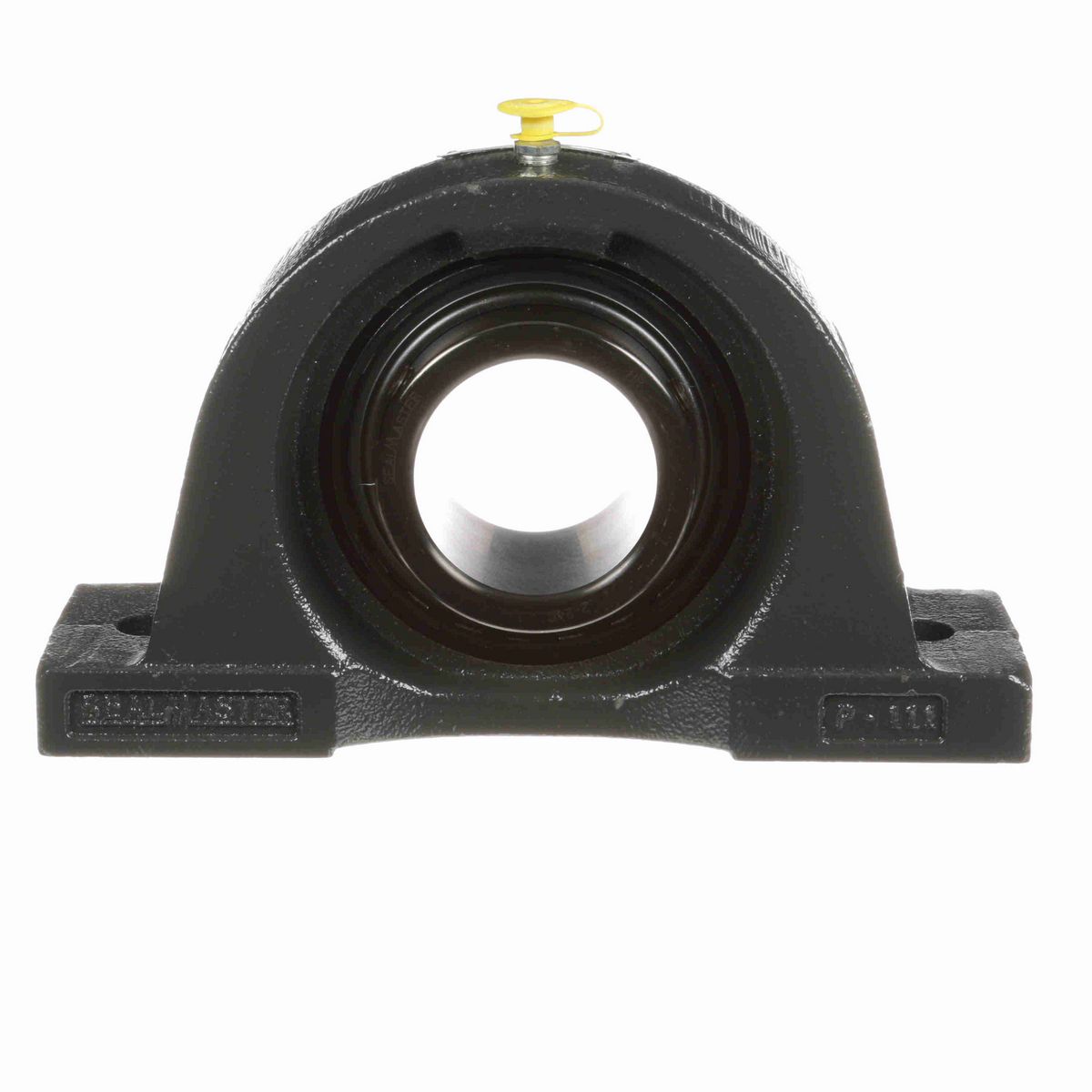 Sealmaster Mounted Cast Iron Two Bolt Pillow Block Ball Bearing - 52100 Bearing Steel, Black Oxided - Setscrew Lock - NP-36C