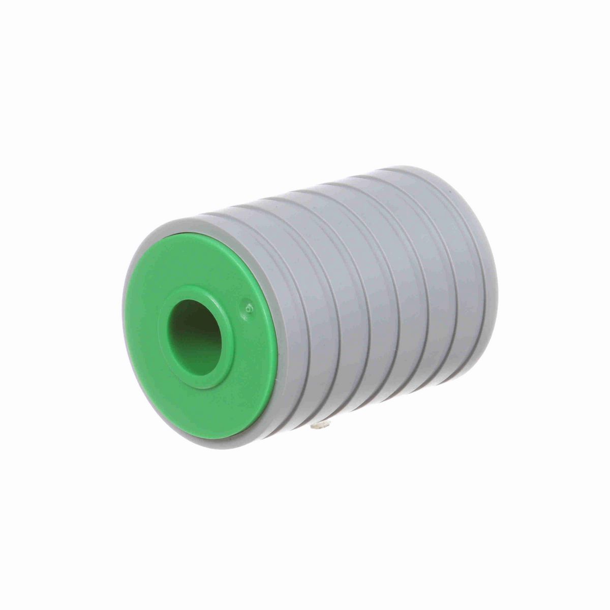 System Plast Return Roller with Rubber; OD: 57-mm, Shaft Dia: 18-mm, Length: 82.5-mm, Color: Green - RR-57B18ML83-PEG