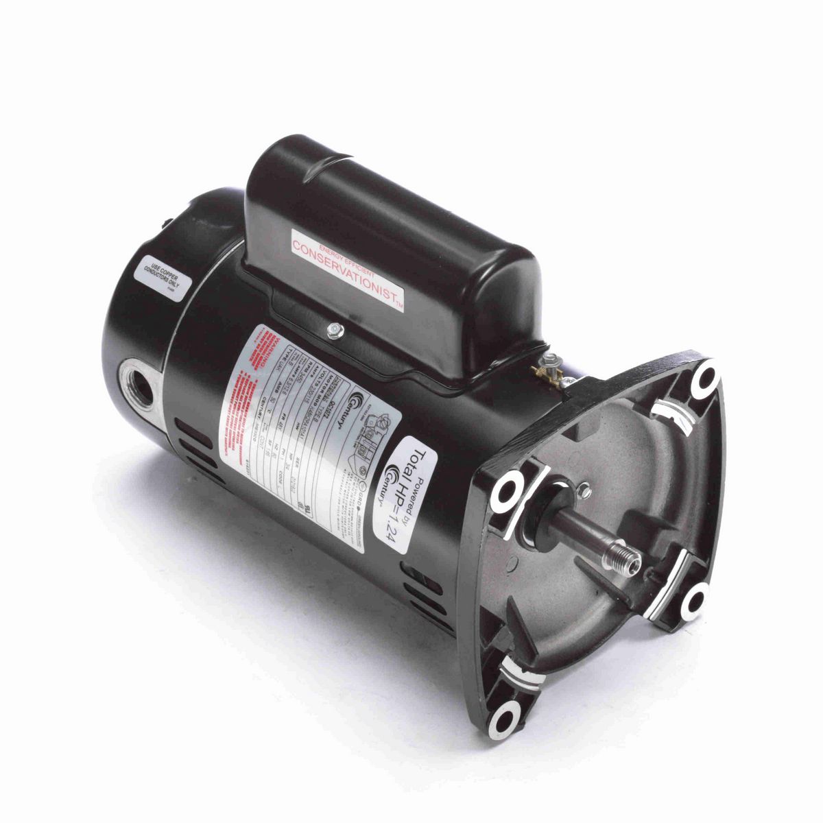 Century Pool Pump Motor, 3/4 HP, 1 Ph, 60 Hz, 230/115 V, 3600 RPM, 48Y Frame, ODP - QC1072