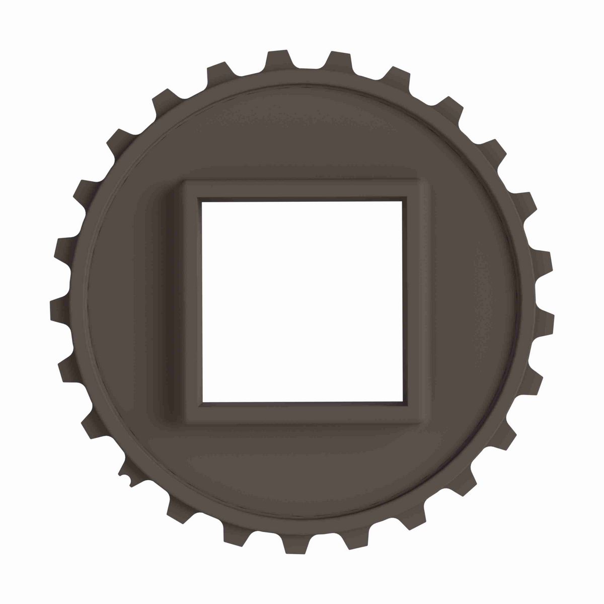 Rexnord 5930 Series Solid One Piece Molded Acetal Sprocket with 25 Teeth and a 2-1/2in Square Bore - 114-694-1