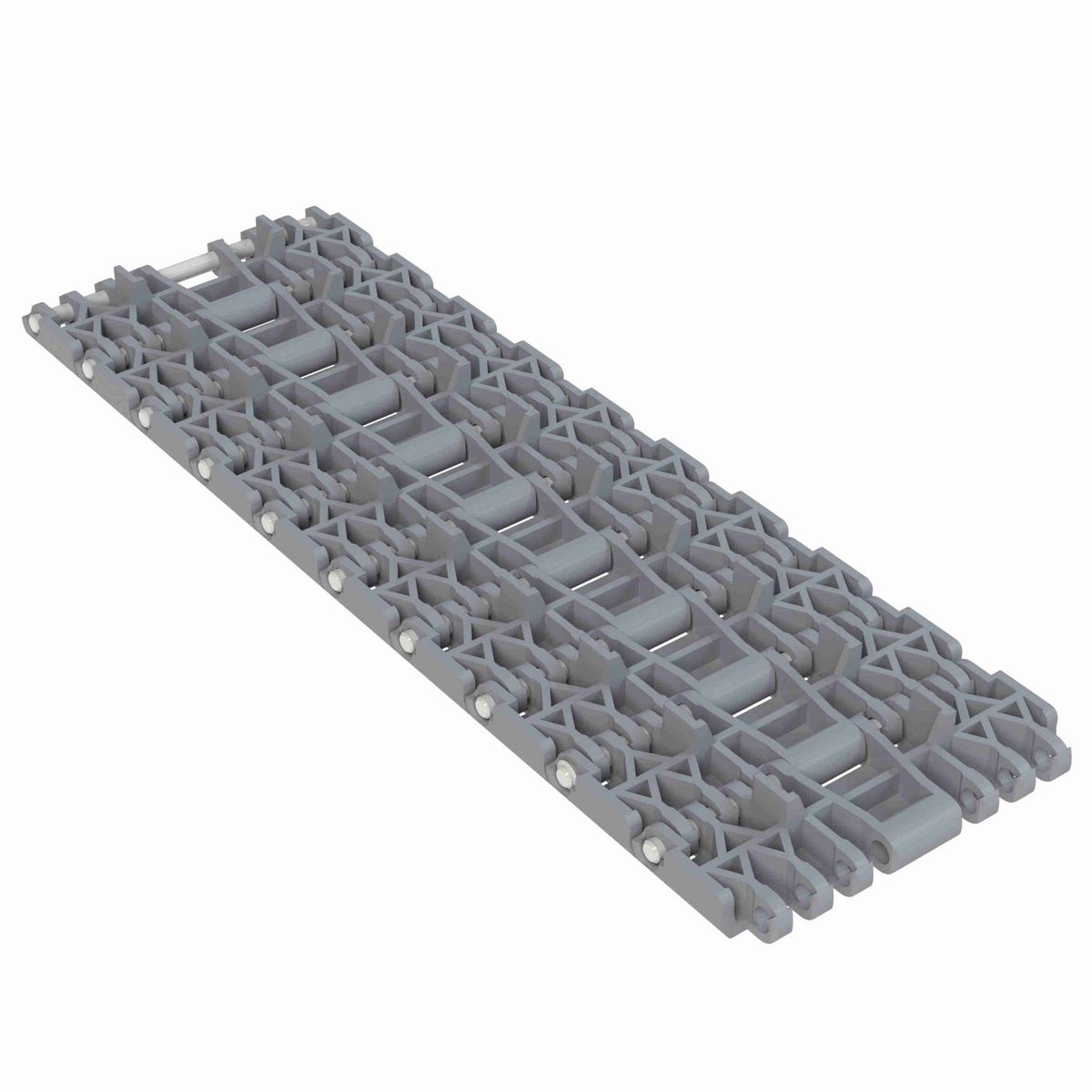 Rexnord 1001FT Straight Running Solid Top, Material: Silver Platinum Series™ X, Width: 84mm, Pitch: 1in - 876.38.71