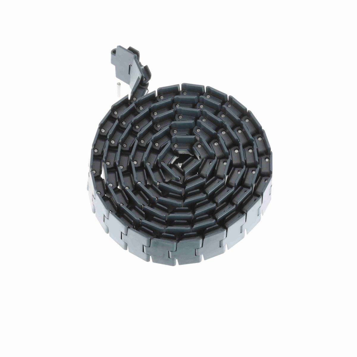 System Plast 880TAB Side-flexing Solid Top, Material: NG evo (Gray Blue), Width: 3.25in, Pitch: 1.5in - NGE880TAB-K325