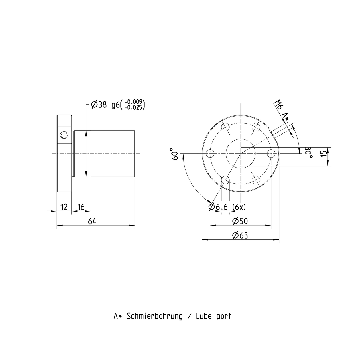 Одинарная гайка с фланцем Bosch Rexroth FEM-E-S 25X10RX3-4 [R151224013]