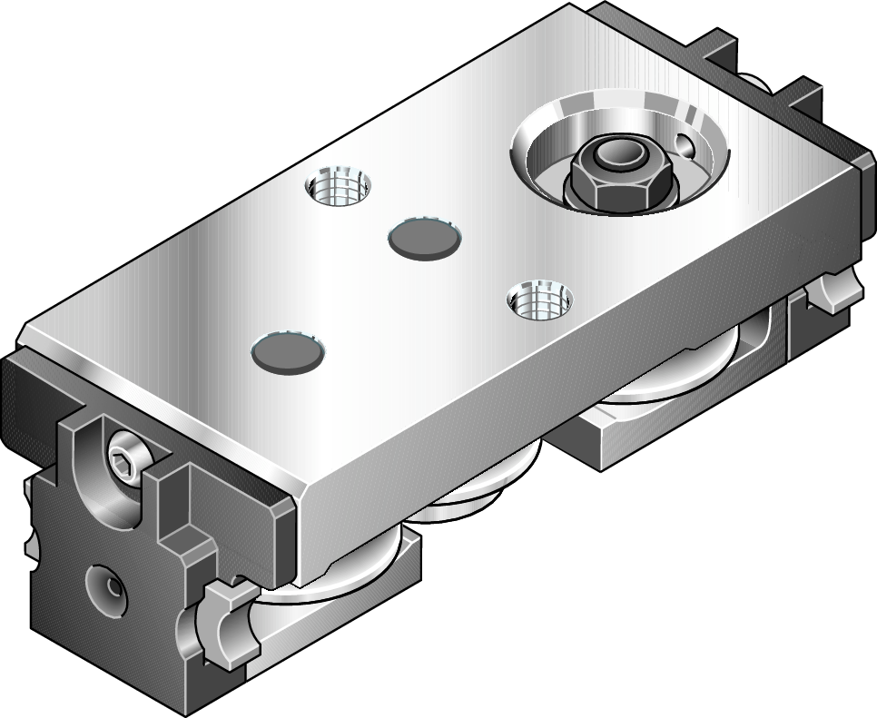 U-образная алюминиевая каретка с кулачковыми роликами Bosch Rexroth LWA-020-SNS-FN-E-0 [R190511900]