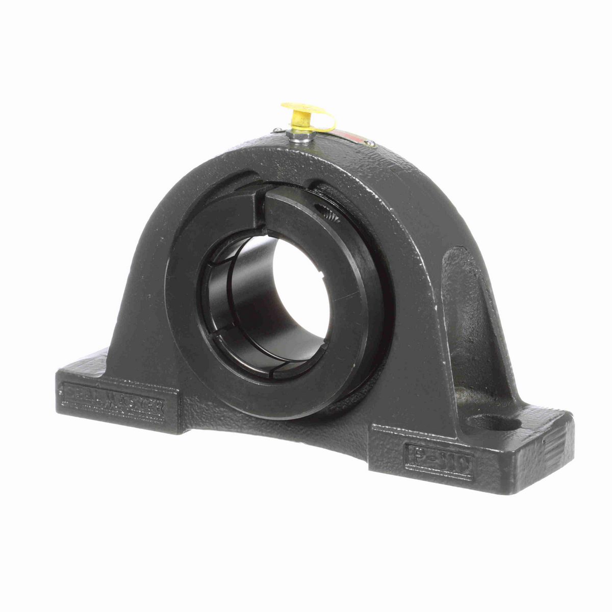 Sealmaster Mounted Cast Iron Two Bolt Pillow Block Ball Bearing - 52100 Bearing Steel, Black Oxided - Concentric Lock - NP-35T
