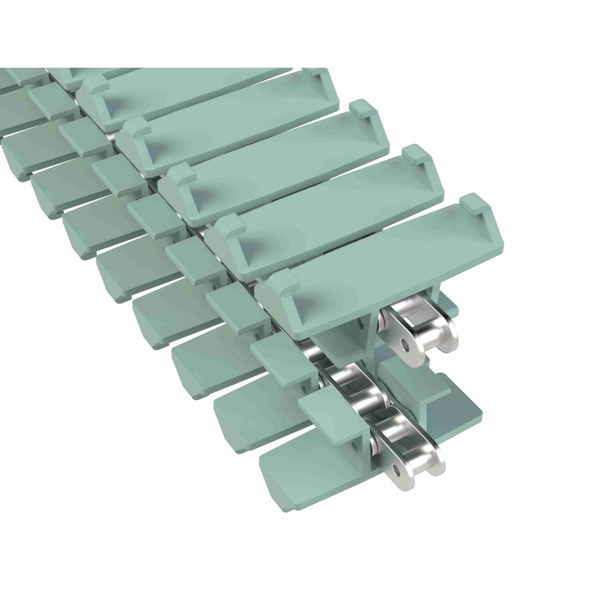 Rexnord 1873TAB SideGrip™ Side-flexing, Material: Heat Stabilized (Green), Width: 3.75in, Pitch: 1.5in - 81450401