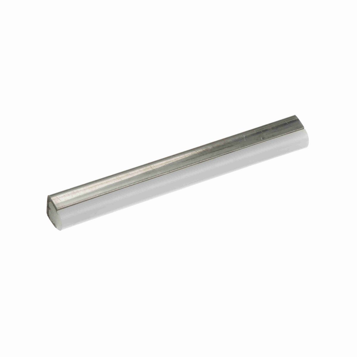 System Plast Round Rail Guide: 0.67"W X 0.67"H X 120"L White UHMW-PE - VG-SS316-R-10