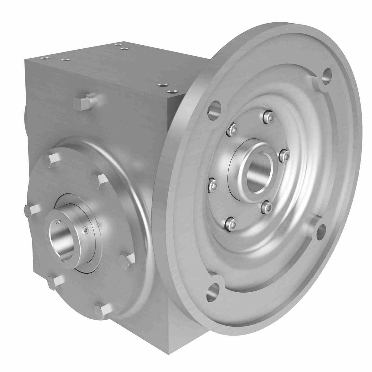 Hub City Cleanline Stainless Steel Worm Gear Reducer Stainless Steel Washdown Worm Reducer - SSW265 15/1 A WR 182TC 1.438