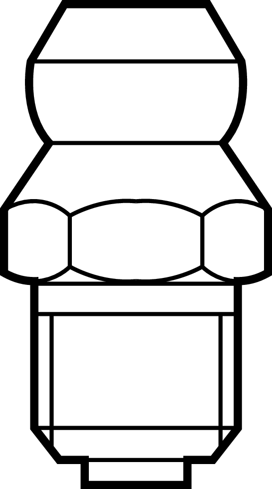 Гидравлический смазочный ниппель Bosch Rexroth DIN71412-AM6 [R341700202]