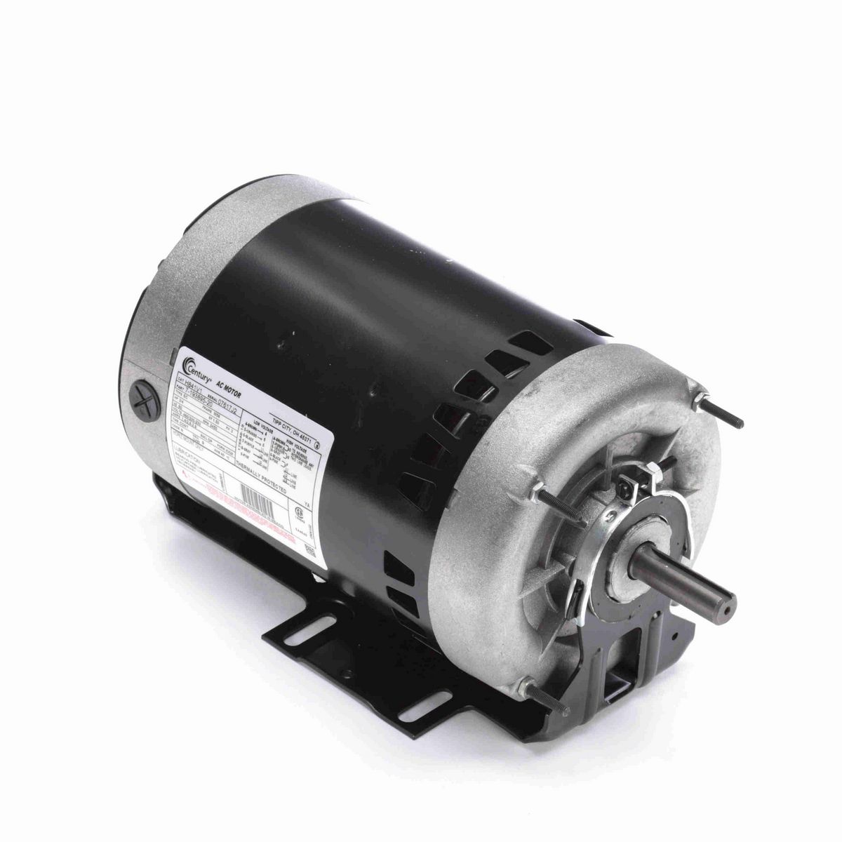 Century General Purpose Motor, 3/4 HP, 3 Ph, 60 Hz, 460/200-230 V, 3600 RPM, M56 Frame, DP - H841V1
