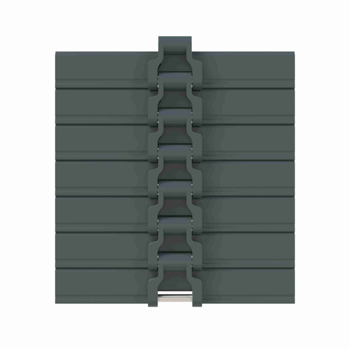 Rexnord HDS SuperGrip™ Straight Running SuperGrip™, Material: Internally Lubricated Polyacetal (Grey), Width: 10in, Pitch: 1.5in - 780.31.90