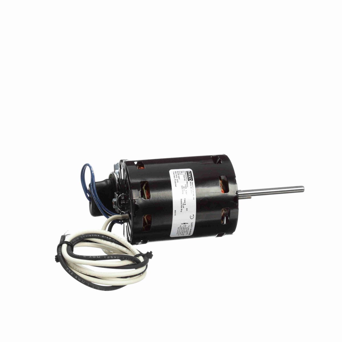 FASCO OEM Replacement Motor, 1/8 HP, 1 Ph, 60 Hz, 480 V, 3200 RPM, 1 Speed, 3.3" Diameter, OAO - D461