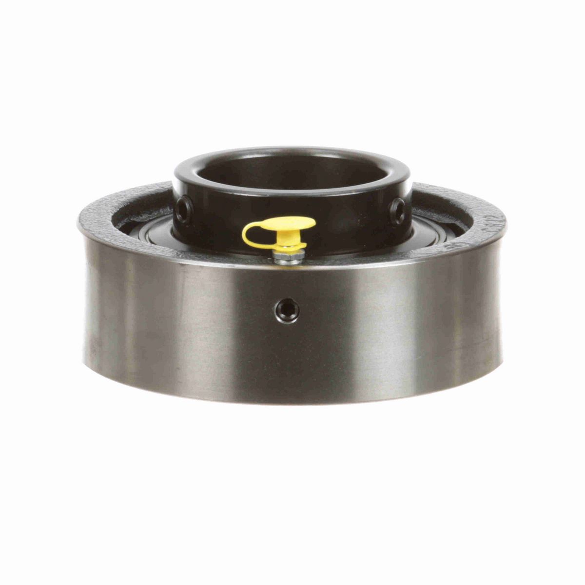 Sealmaster Mounted Cast Iron Cylindrical Cartridge Ball Bearing - 52100 Bearing Steel, Black Oxided - Setscrew Lock - SC-43