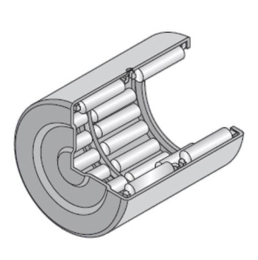 Игольчатый роликоподшипник со штампованным наружным кольцом, с закрытым торцом NTN BK1522ZWD