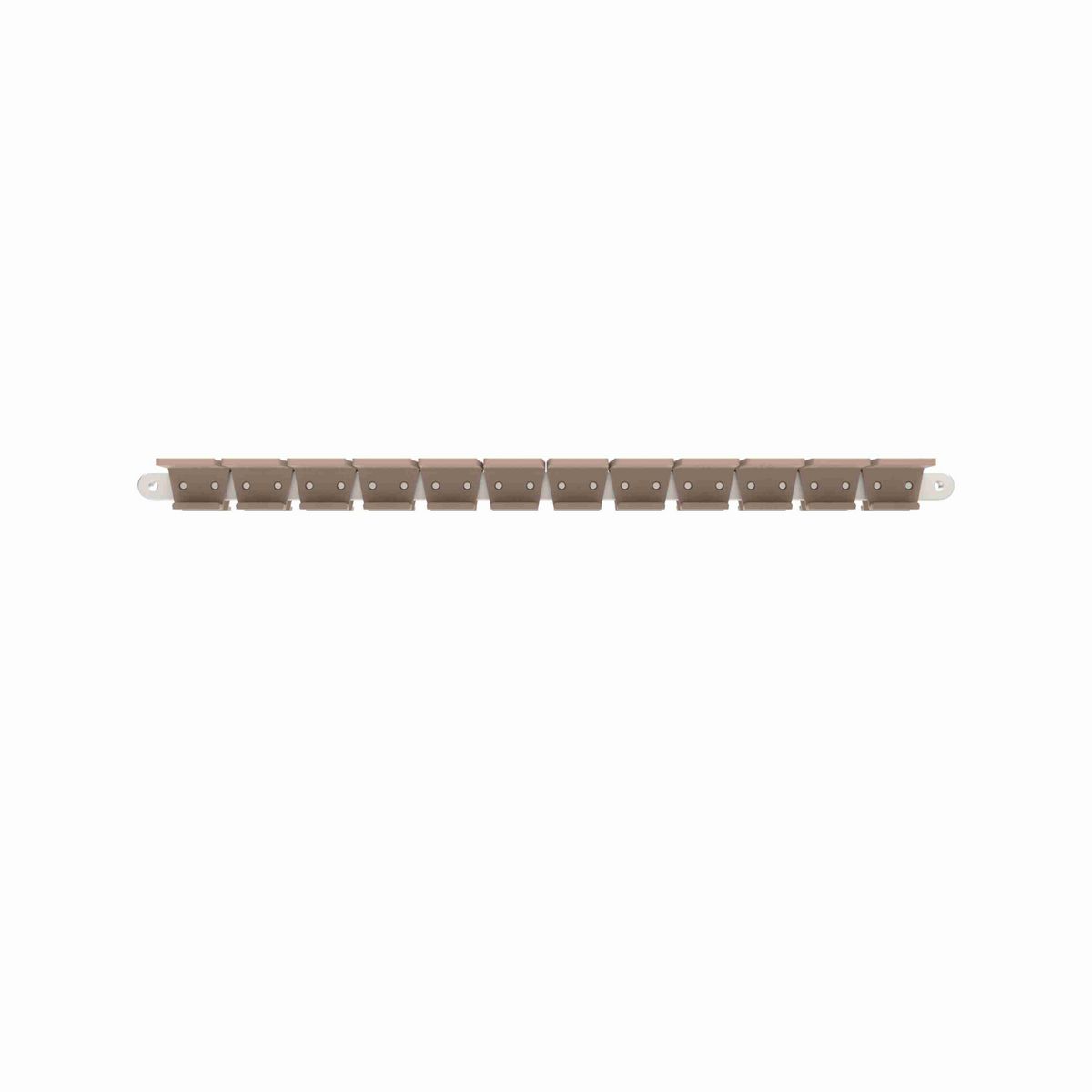 Rexnord 1873TAB Side-flexing Solid Top, Material: Tan Low Friction, Width: 6in, Pitch: 1.5in - LF1873K6