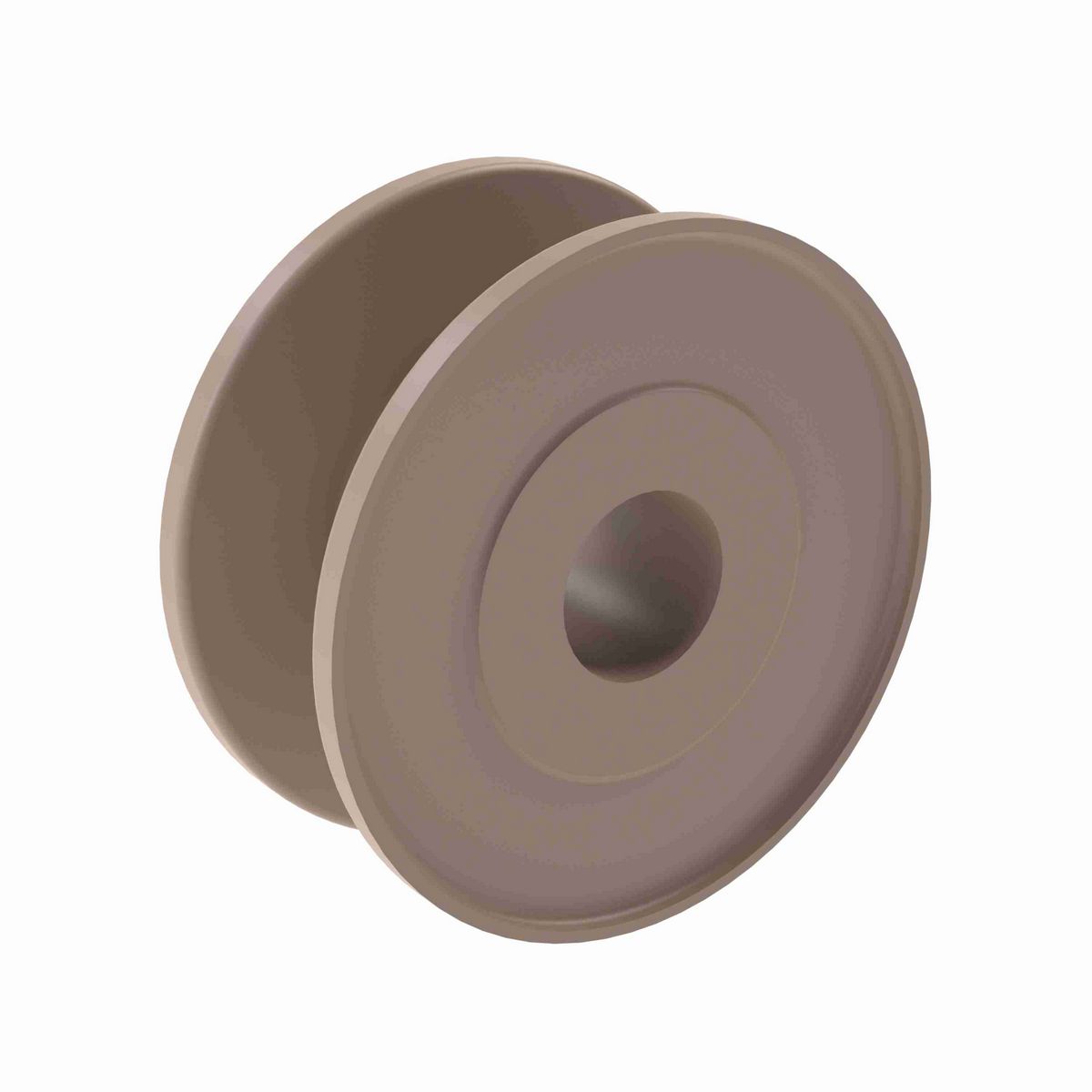 Rexnord 820 Series Solid One Piece Molded Tan Low Friction Idler Wheel with 21 Teeth and 1in Round Idler Bore - 101-8253-3