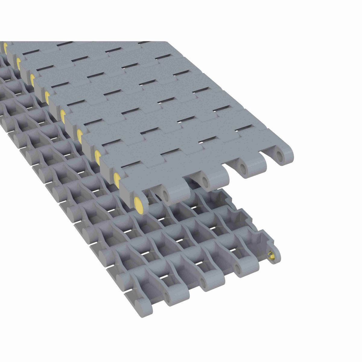 Rexnord 5935 Straight Running Solid Top, Material: Silver Platinum Series™ X, Width: 3in, Pitch: 0.75in - 10613608