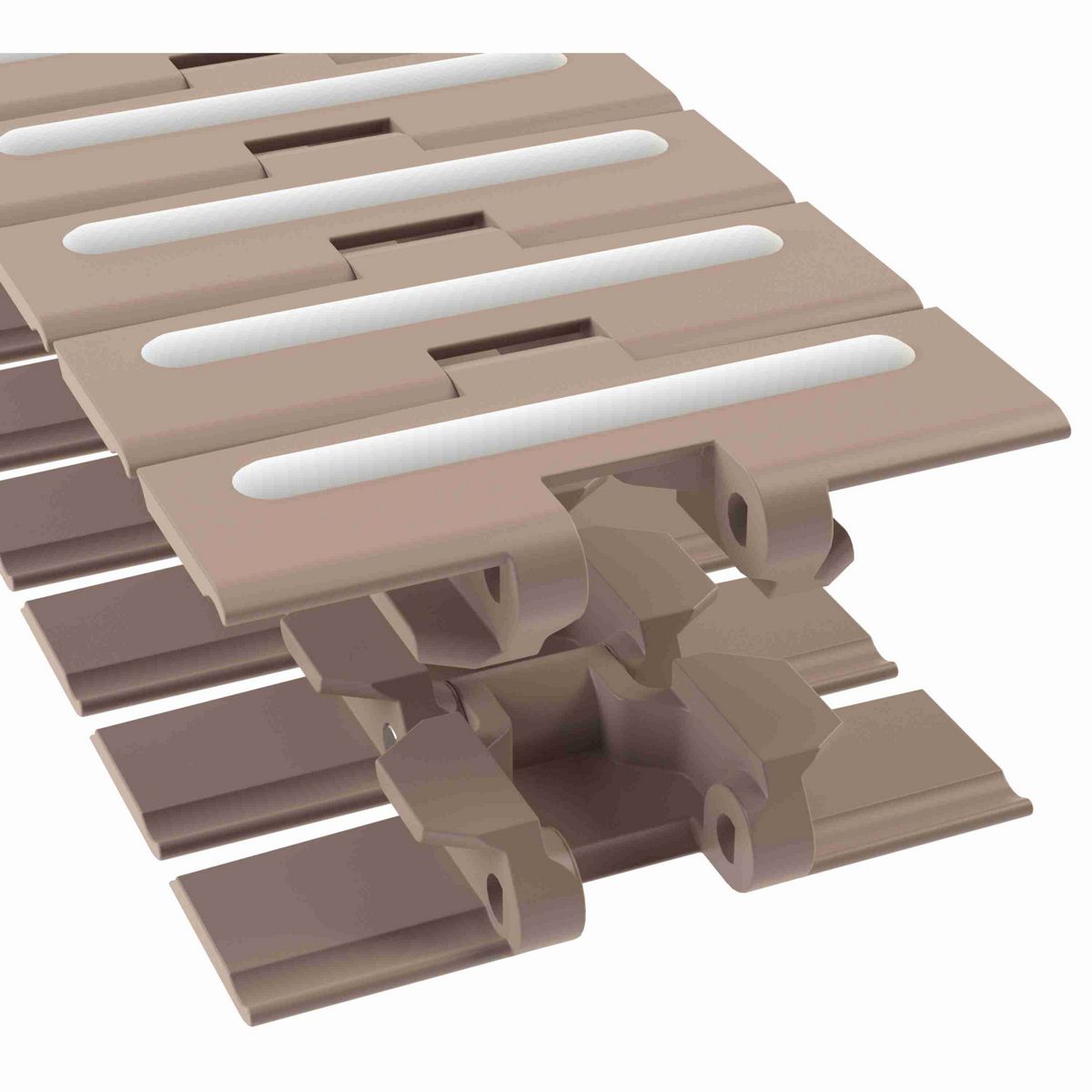 Rexnord 880TAB RubberTop® Side-flexing RubberTop®, Material: Tan Low Friction, Width: 4.5in, Pitch: 1.5in - L0880684291