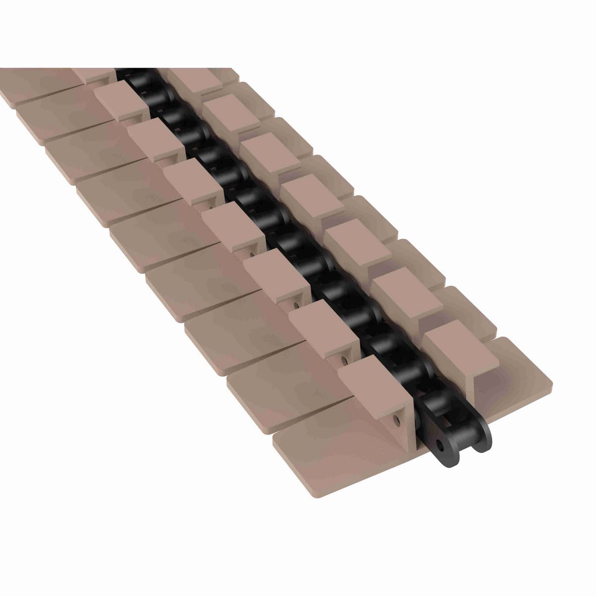 Rexnord 1873TAB SuperGrip™ Side-flexing SuperGrip™, Material: Tan Low Friction, Width: 4.5in, Pitch: 1.5in - 81440731
