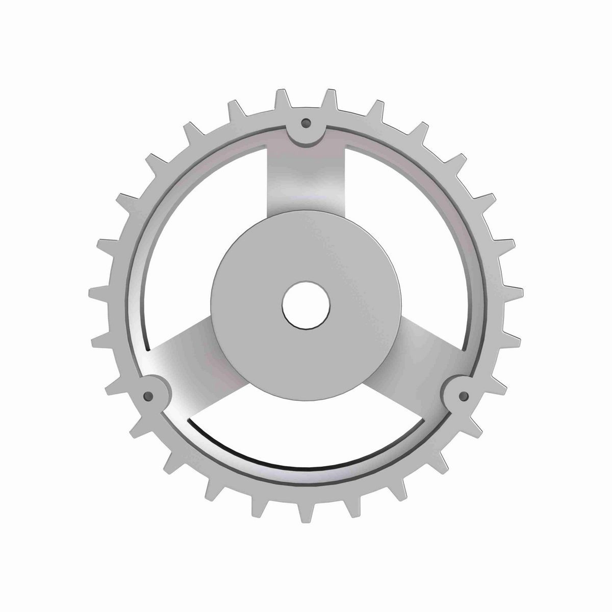 Rexnord 815 Series Solid One Piece Cast Iron Sprocket with 27 Teeth and a 3/4in Round Rough Stock Bore (RSB) - 401-163-3