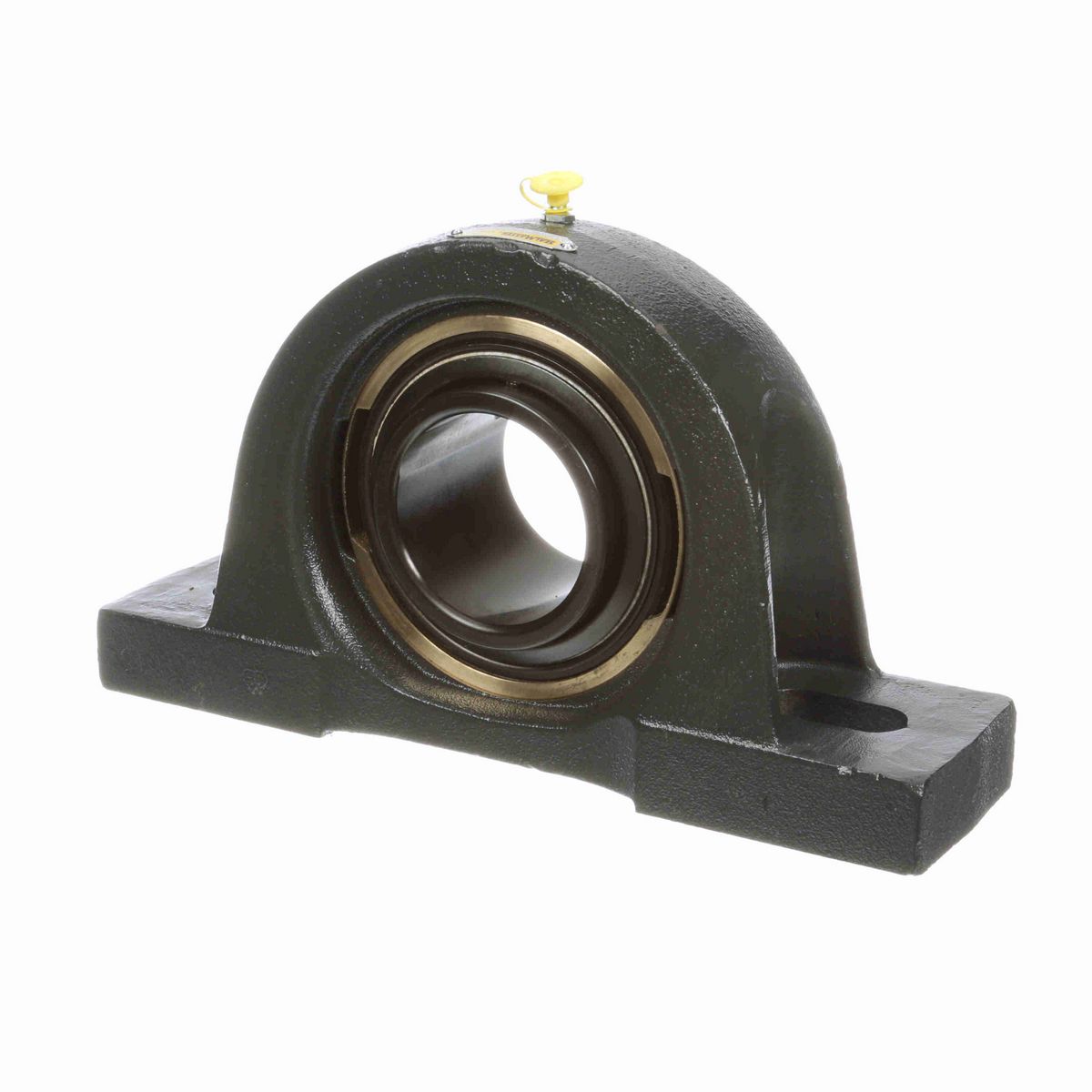 Sealmaster Mounted Cast Iron Two Bolt Pillow Block Ball Bearing - 52100 Bearing Steel, Black Oxided - Setscrew Lock - Air Handling Housing Fit, Noise Tested - EMP-47 CXU