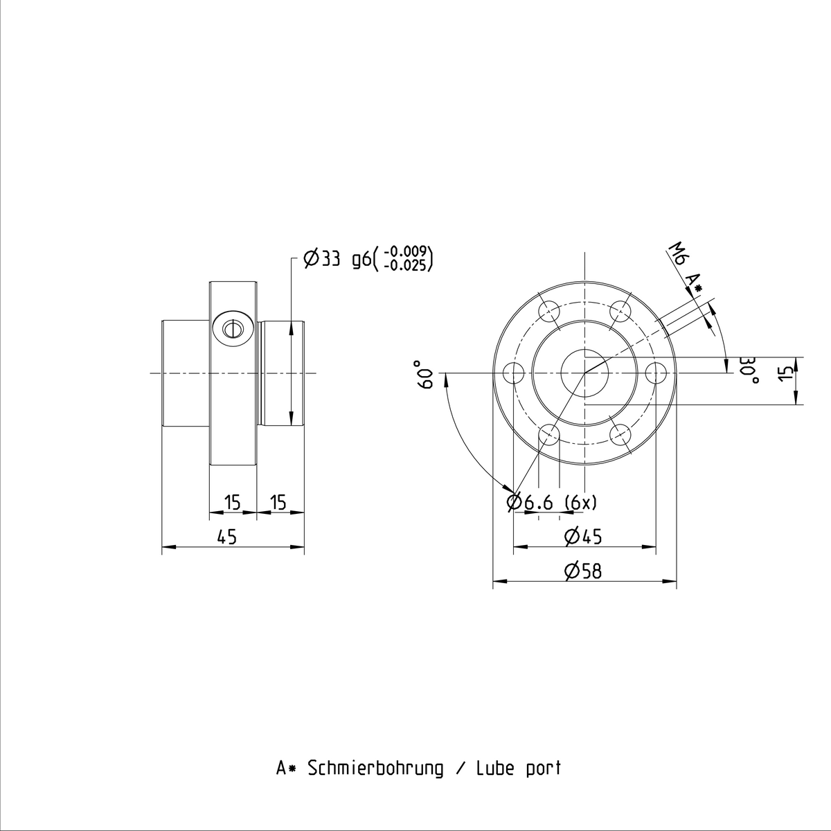 Одинарная гайка с фланцем Bosch Rexroth FEM-E-S 16X16RX3-2 [R151206013]