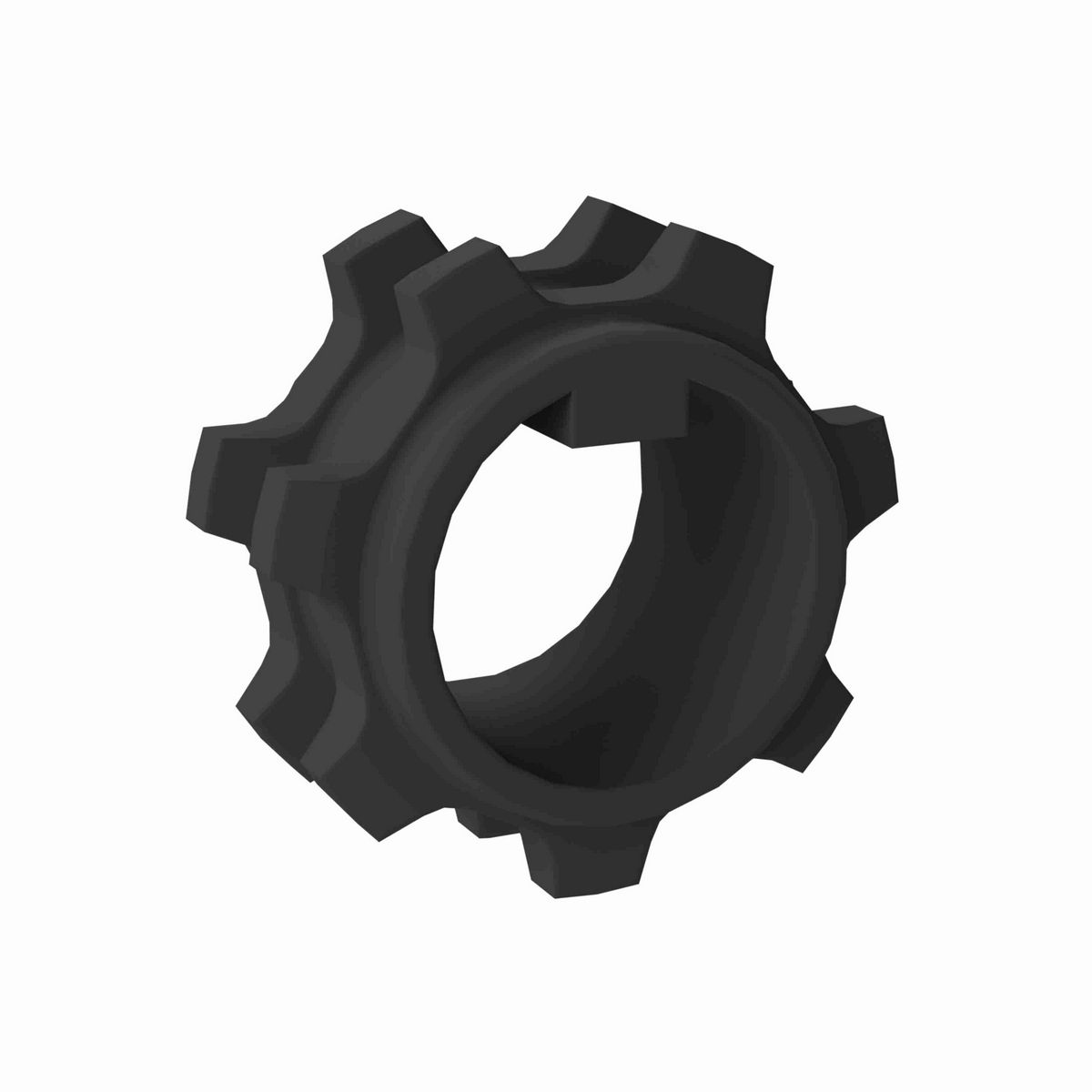 Rexnord 1500 Series Solid One Piece Molded Nylon Sprocket with 7 Teeth and 3/4in Round Shaft-Ready Bore with Keyway - 614-301-1