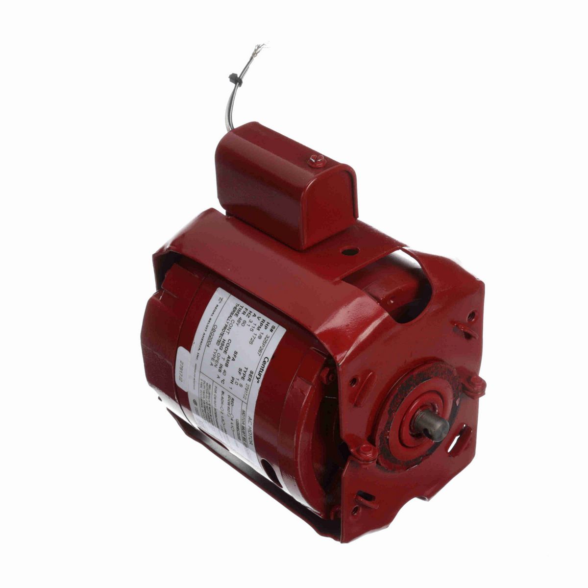 Century Circulator Pump Motor, 1/8 HP, 1 Ph, 60 Hz, 115 V, 1800 RPM, 48Y Frame, OPEN - OBG2004
