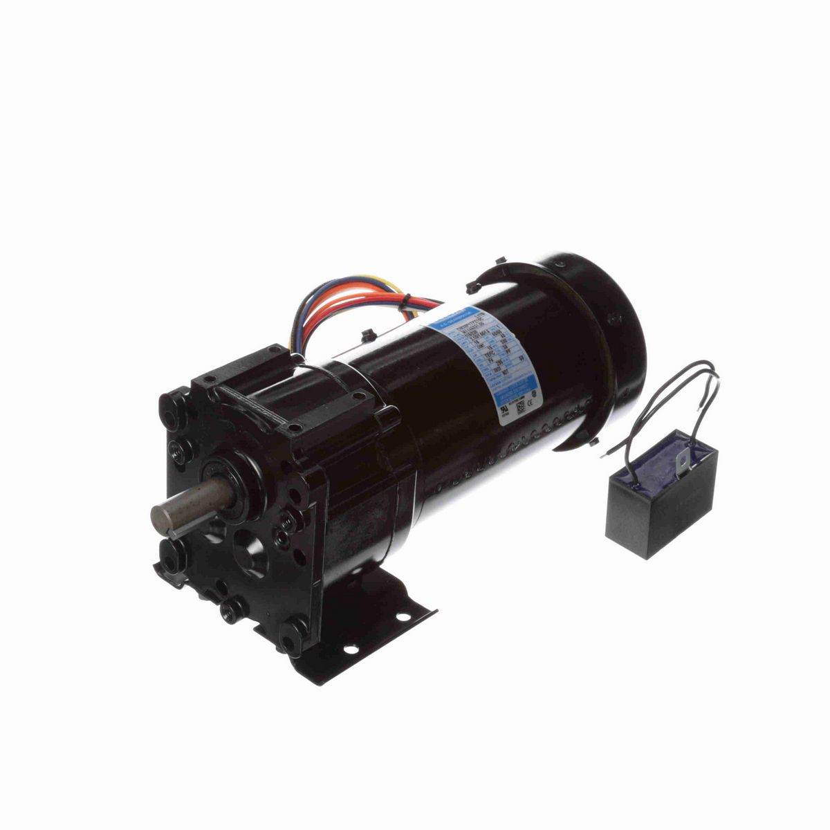 LEESON Parallel Shaft Gearmotor, 0.16 HP, 1 Ph, 60 Hz, 115 V, 30 RPM, 38 Frame, TEFC - M1145031.00