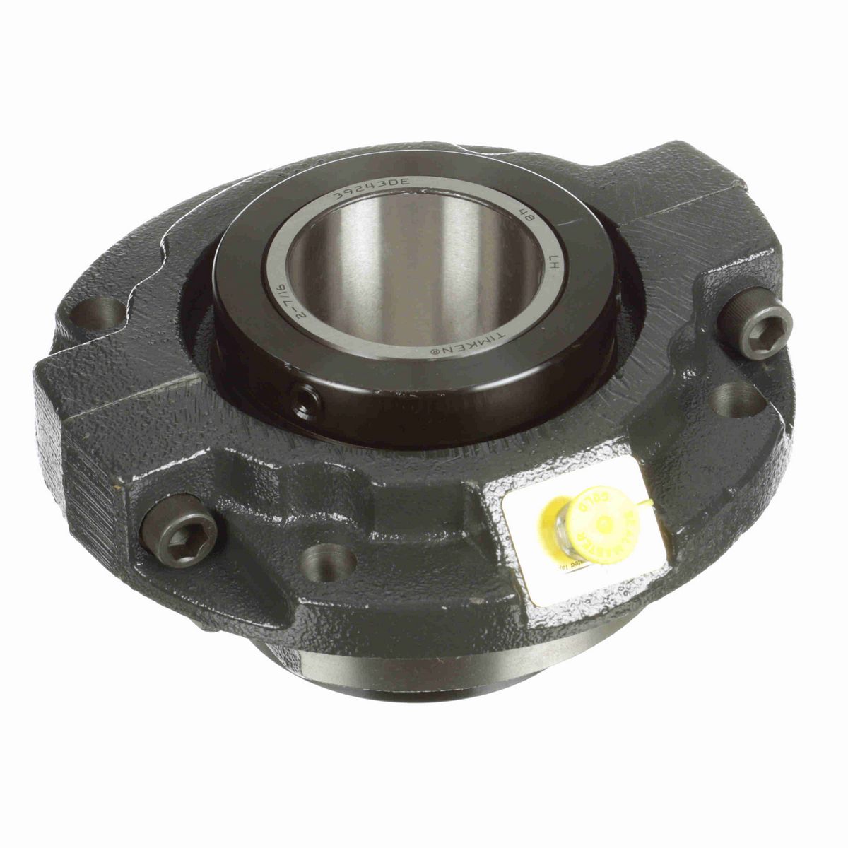 Sealmaster Mounted Cast Iron Piloted Flange Tapered Roller - 52100 Bearing Steel - Double Collar Mount Lock - RFP 207C