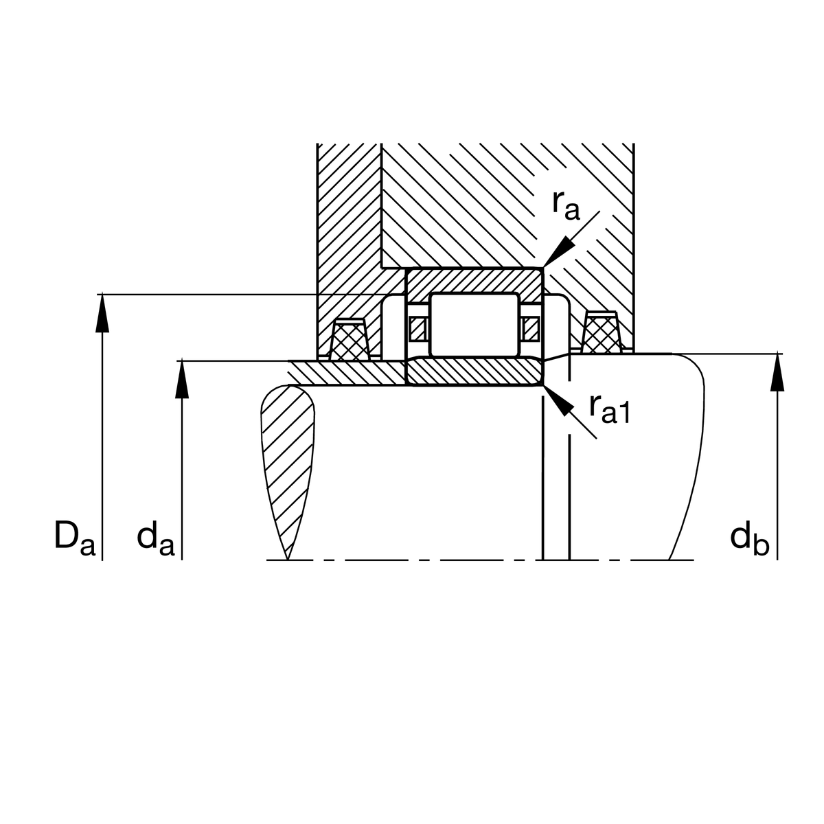 Цилиндрический роликоподшипник FAG NU232-E-XL-M1 (NU232-E-M1, NU232E.M1)