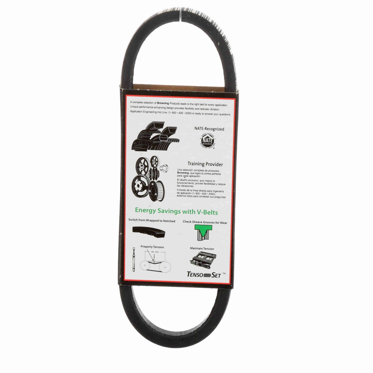 Browning Rubber FHP Belt - 3L160