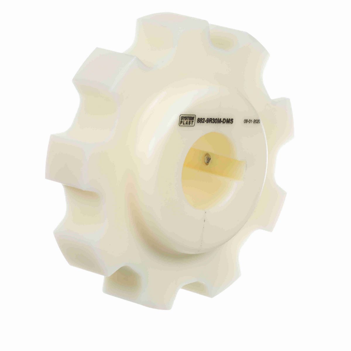 System Plast 882 Series Split Machined Sprocket with 9 Teeth and a 30mm Round Shaft-Ready Bore - 882-9R30M-DMS