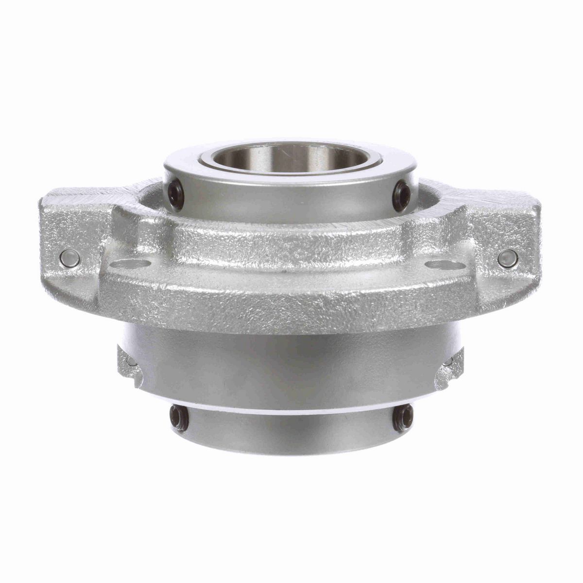 Sealmaster Mounted Flouropolymer Coated Cast Iron Piloted Flange Tapered Roller - 52100 Bearing Steel - Double Collar Mount Lock - RFP 303C CR