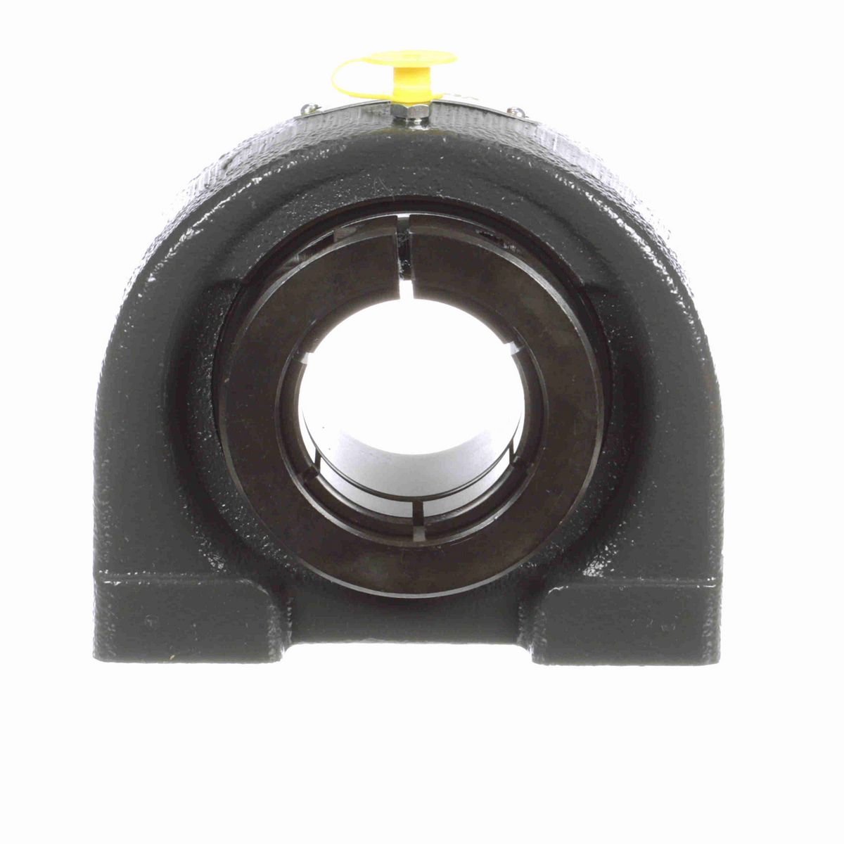Sealmaster Mounted Cast Iron Tapped Base Pillow Block Ball Bearing - 52100 Bearing Steel, Black Oxided - Concentric Lock - TB-28T